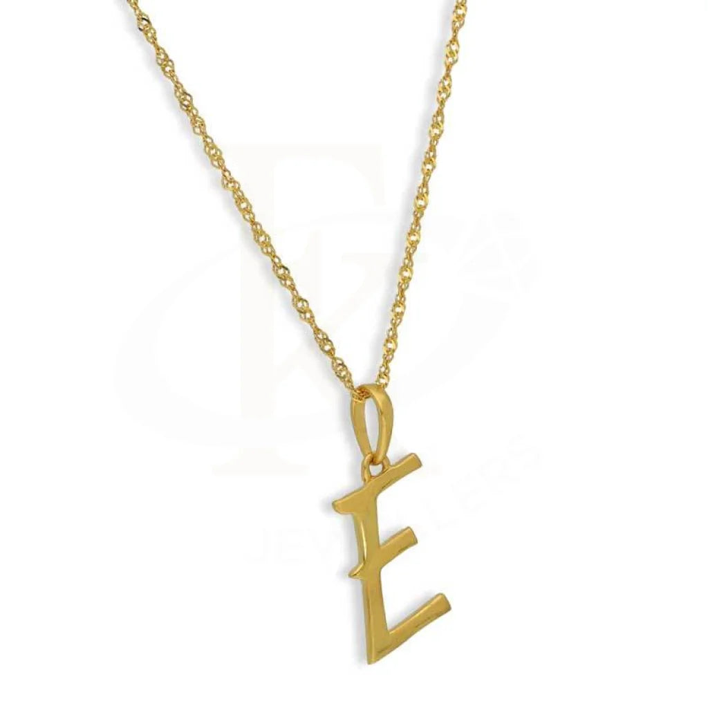 Gold Necklace (Chain With Alphabet Pendant) 22Kt - Fkjnkl22K2729 Necklaces