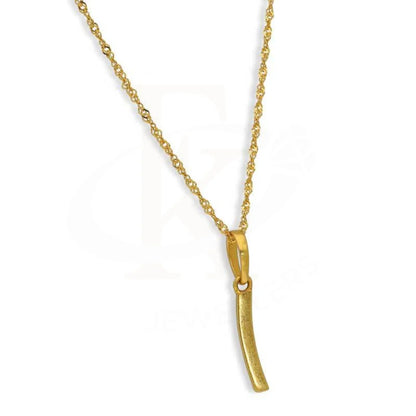 Gold Necklace (Chain With Alphabet Pendant) 22Kt - Fkjnkl22K2731 Necklaces