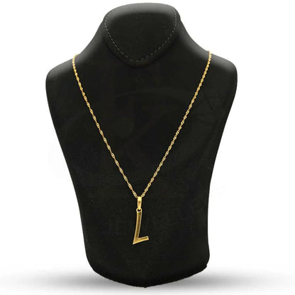 Gold Necklace (Chain With Alphabet Pendant) 22Kt - Fkjnkl22K2731 Necklaces