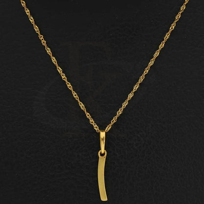 Gold Necklace (Chain With Alphabet Pendant) 22Kt - Fkjnkl22K2731 Necklaces