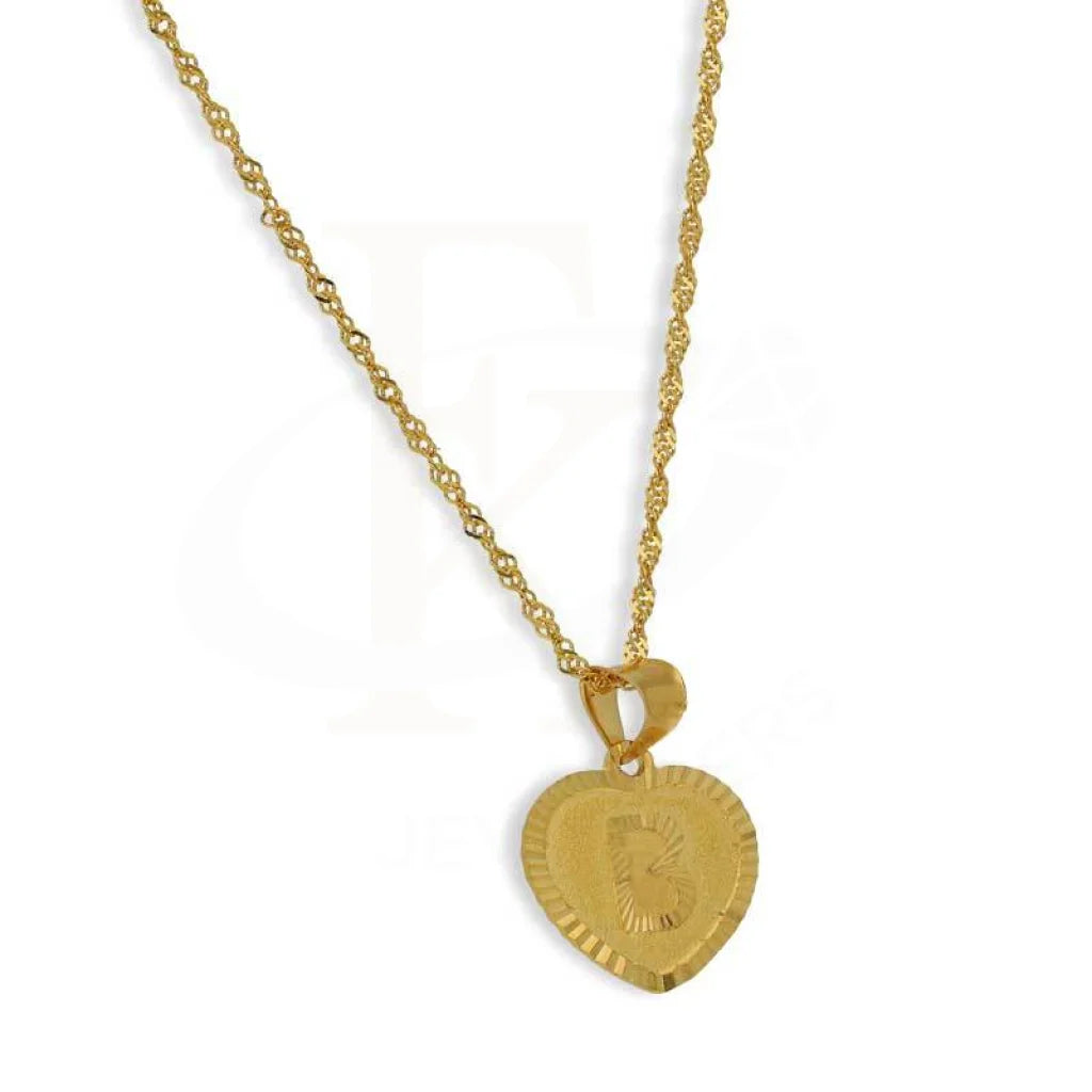 Gold Necklace (Chain With Alphabet Pendant) 22Kt - Fkjnkl22K2732 Necklaces