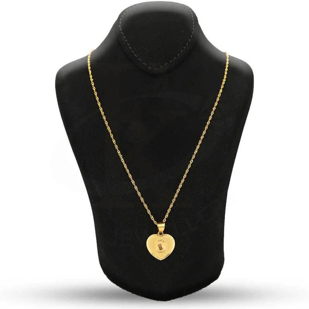 Gold Necklace (Chain With Alphabet Pendant) 22Kt - Fkjnkl22K2732 Necklaces