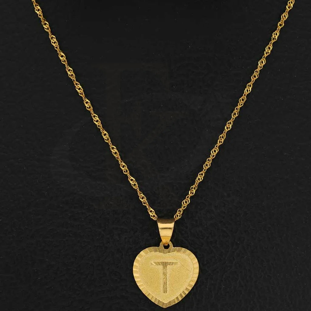 Gold Necklace (Chain With Alphabet Pendant) 22Kt - Fkjnkl22K2732 Necklaces