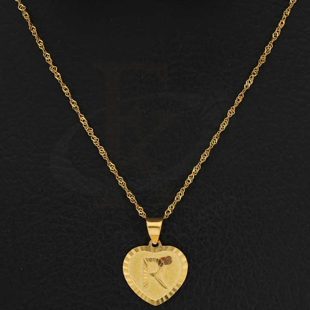 Gold Necklace (Chain With Alphabet Pendant) 22Kt - Fkjnkl22K2732 Necklaces