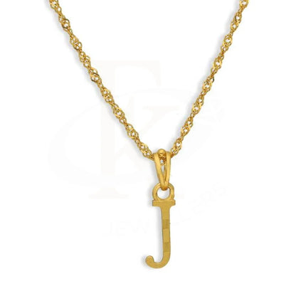 Gold Necklace (Chain With Alphabet Pendant) 22Kt - Fkjnkl22K2733 Necklaces