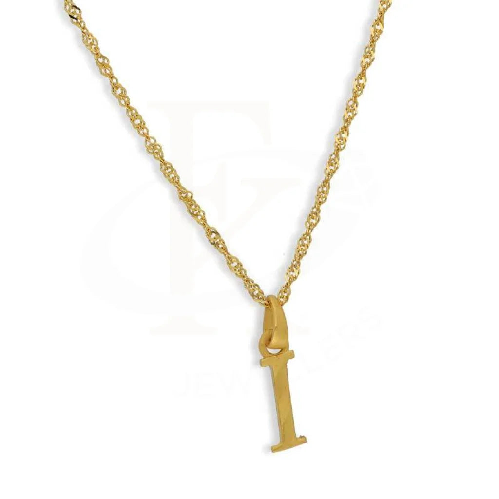 Gold Necklace (Chain With Alphabet Pendant) 22Kt - Fkjnkl22K2733 Necklaces