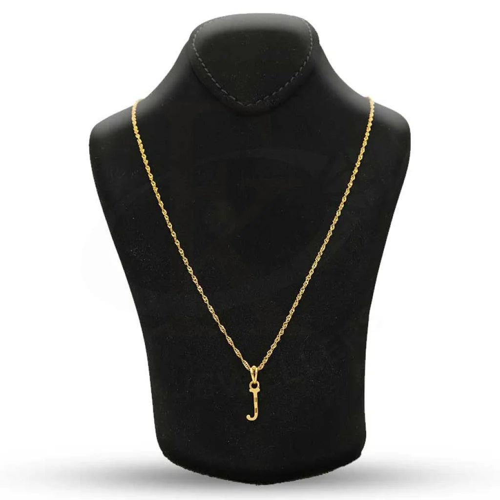 Gold Necklace (Chain With Alphabet Pendant) 22Kt - Fkjnkl22K2733 Necklaces