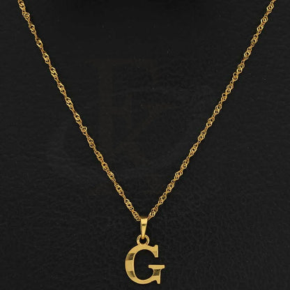 Gold Necklace (Chain With Alphabet Pendant) 22Kt - Fkjnkl22K2733 Necklaces