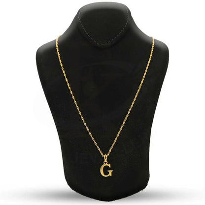 Gold Necklace (Chain With Alphabet Pendant) 22Kt - Fkjnkl22K2734 Necklaces