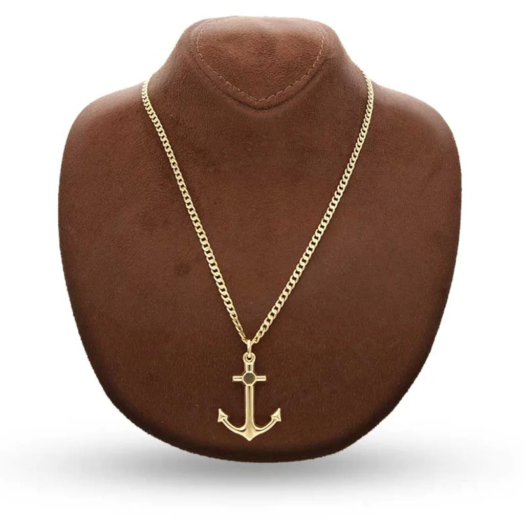 Gold Necklace (Chain With Anchor Pendant) 18Kt - Fkjnkl18K3131 Necklaces