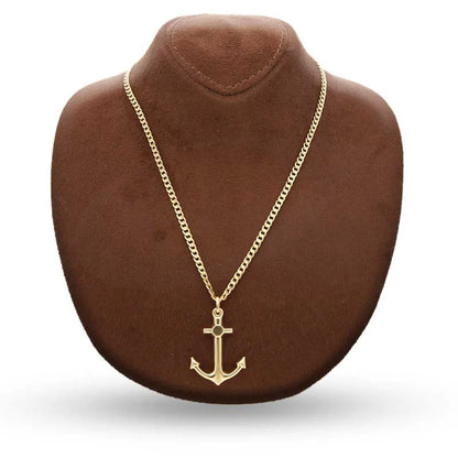 Gold Necklace (Chain With Anchor Pendant) 18Kt - Fkjnkl18K3131 Necklaces