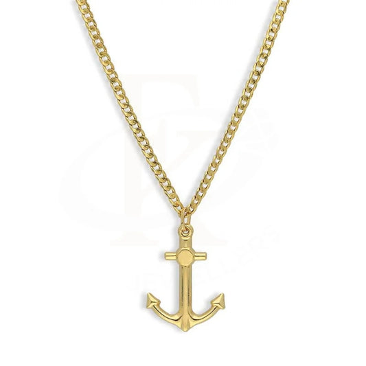 Gold Necklace (Chain With Anchor Pendant) 18Kt - Fkjnkl18K3131 Necklaces