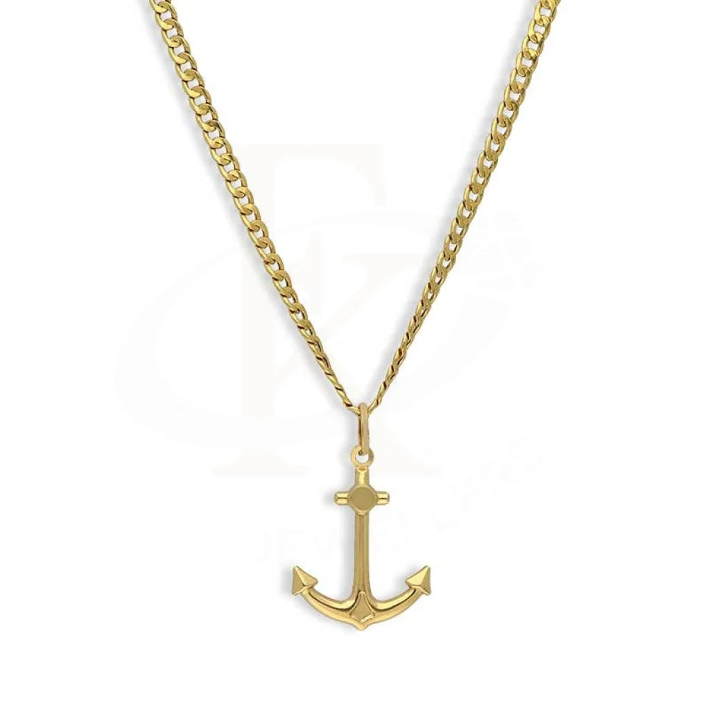 Gold Necklace (Chain With Anchor Pendant) 18Kt - Fkjnkl18K3133 Necklaces