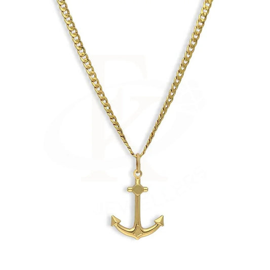 Gold Necklace (Chain With Anchor Pendant) 18Kt - Fkjnkl18K3133 Necklaces