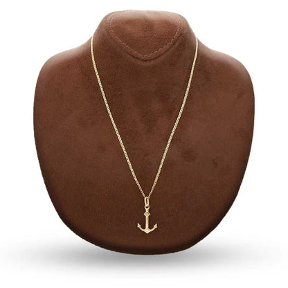 Gold Necklace (Chain With Anchor Pendant) 18Kt - Fkjnkl18K3136 Necklaces