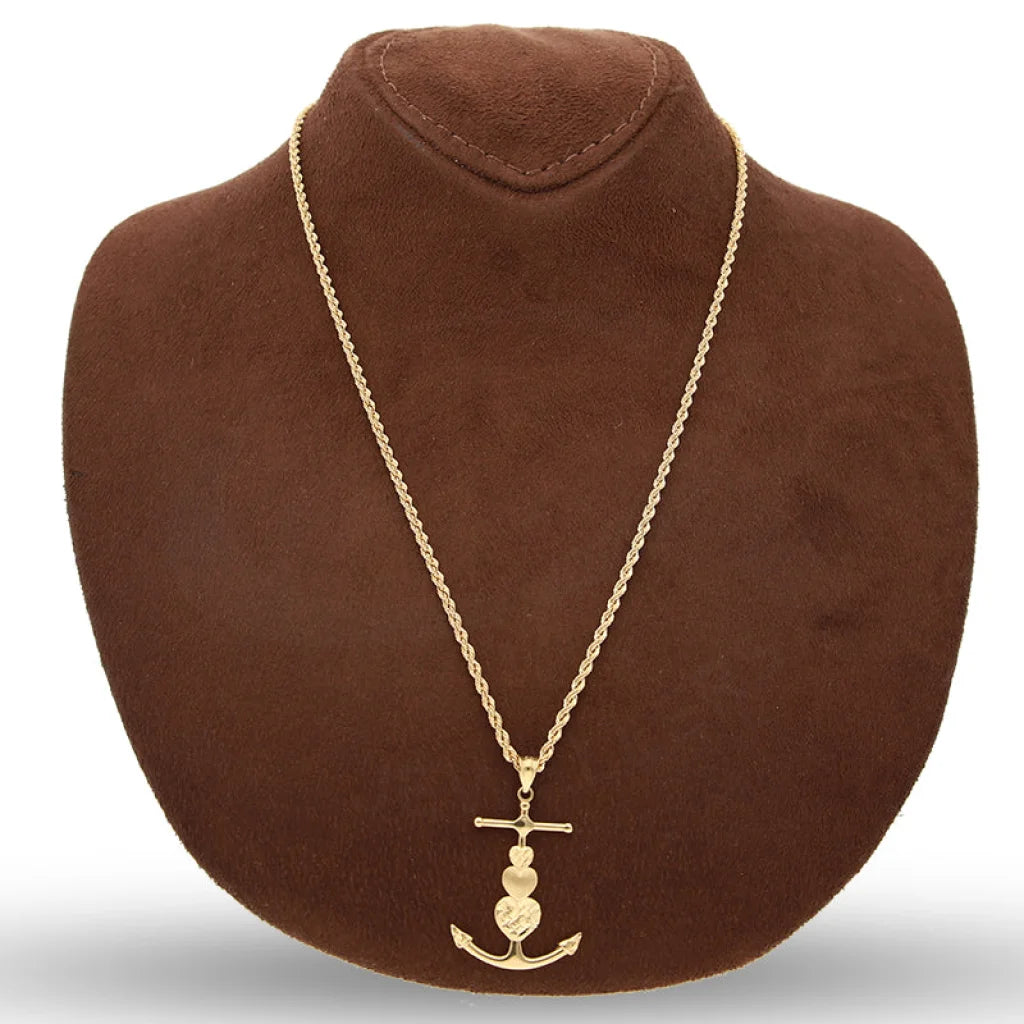 Gold Necklace (Chain With Anchor Pendant) 18Kt - Fkjnkl18K5471 Necklaces