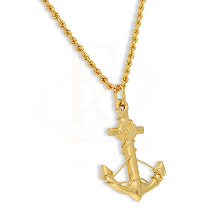 Gold Necklace (Chain With Anchor Pendant) 22Kt - Fkjnkl22K3167 Necklaces