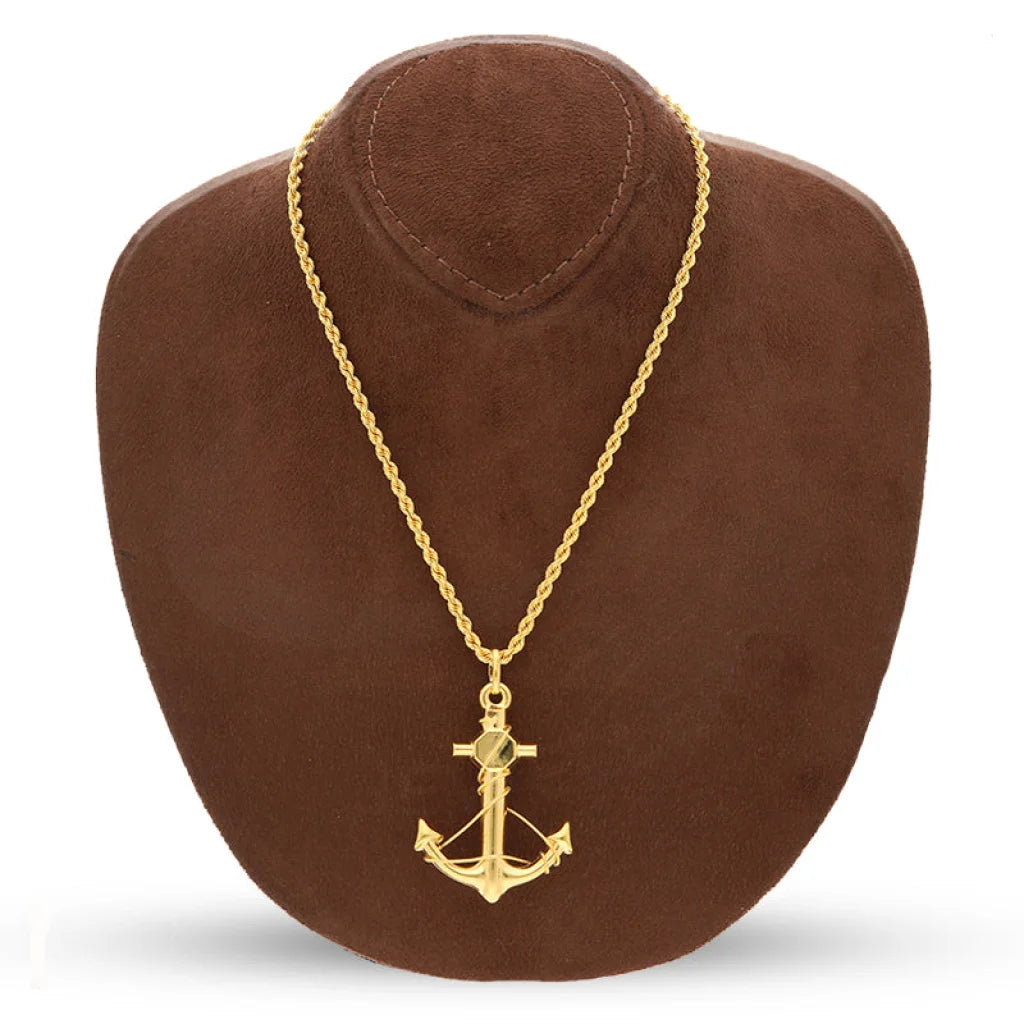 Gold Necklace (Chain With Anchor Pendant) 22Kt - Fkjnkl22K3167 Necklaces