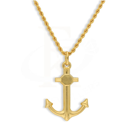 Gold Necklace (Chain With Anchor Pendant) 22Kt - Fkjnkl22K3168 Necklaces