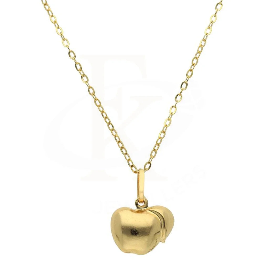 Gold Necklace (Chain With Apple Shaped Pendant) 18Kt - Fkjnkl18K2489 Necklaces