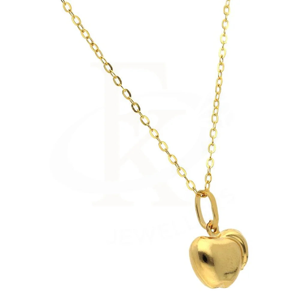 Gold Necklace (Chain With Apple Shaped Pendant) 18Kt - Fkjnkl18K2489 Necklaces