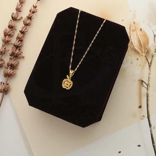 Gold Necklace (Chain With Apple Shaped Pendant) 21Kt - Fkjnkl21Km5010 Necklaces