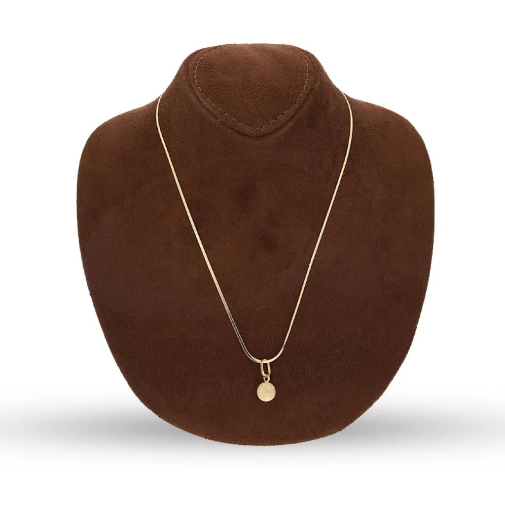 Gold Necklace (Chain With Ball Pendant) 18Kt - Fkjnkl18K5227 Necklaces