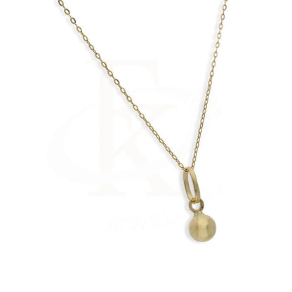 Gold Necklace (Chain With Ball Shaped Pendant) 18Kt - Fkjnkl18K2258 Necklaces