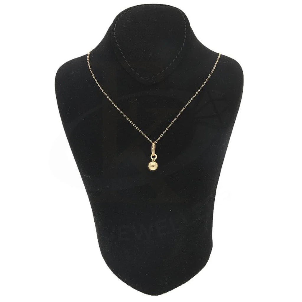 Gold Necklace (Chain With Ball Shaped Pendant) 18Kt - Fkjnkl18K2258 Necklaces