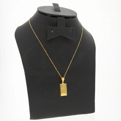 Gold Necklace (Chain With Bar Shaped Pendant) 21Kt - Fkjnkl21Km8039 Necklaces