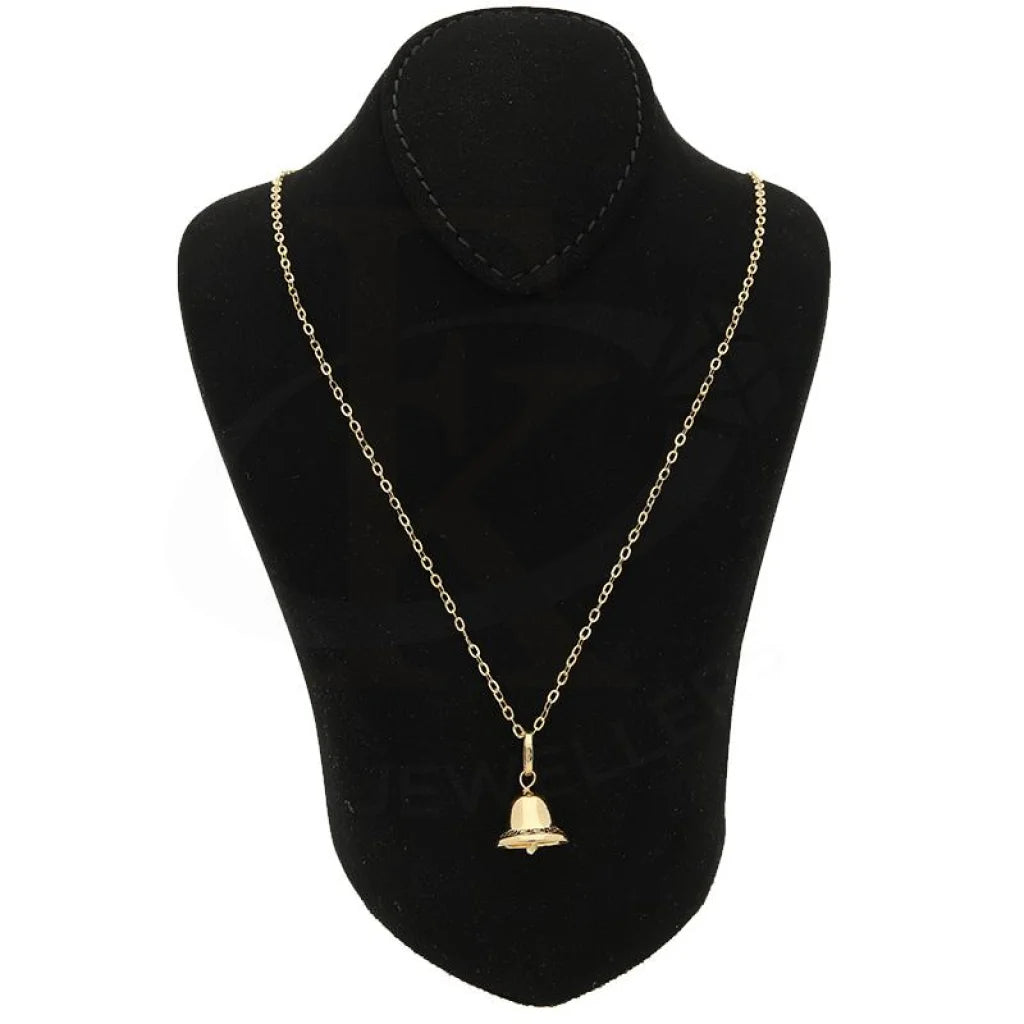 Gold Necklace (Chain With Bell Pendant) 18Kt - Fkjnkl18K2499 Necklaces