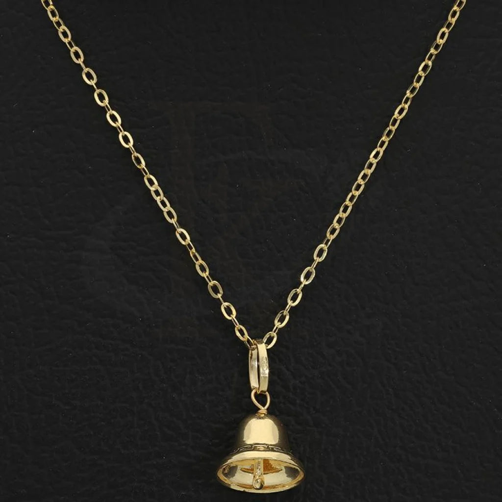 Gold Necklace (Chain With Bell Pendant) 18Kt - Fkjnkl18K2499 Necklaces