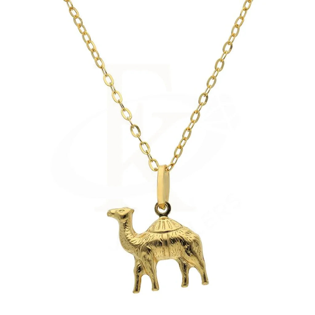 Gold Necklace (Chain With Camel Pendant) 18Kt - Fkjnkl18K2522 Necklaces