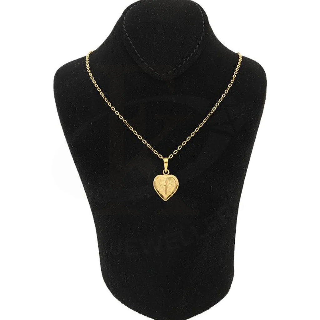 Gold Necklace (Chain With Cross Pendant) 18Kt - Fkjnkl1225 Necklaces