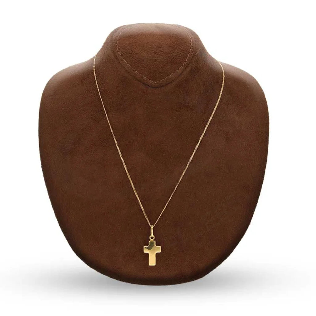 Gold Necklace (Chain With Cross Pendant) 18Kt - Fkjnkl18K2348 Necklaces