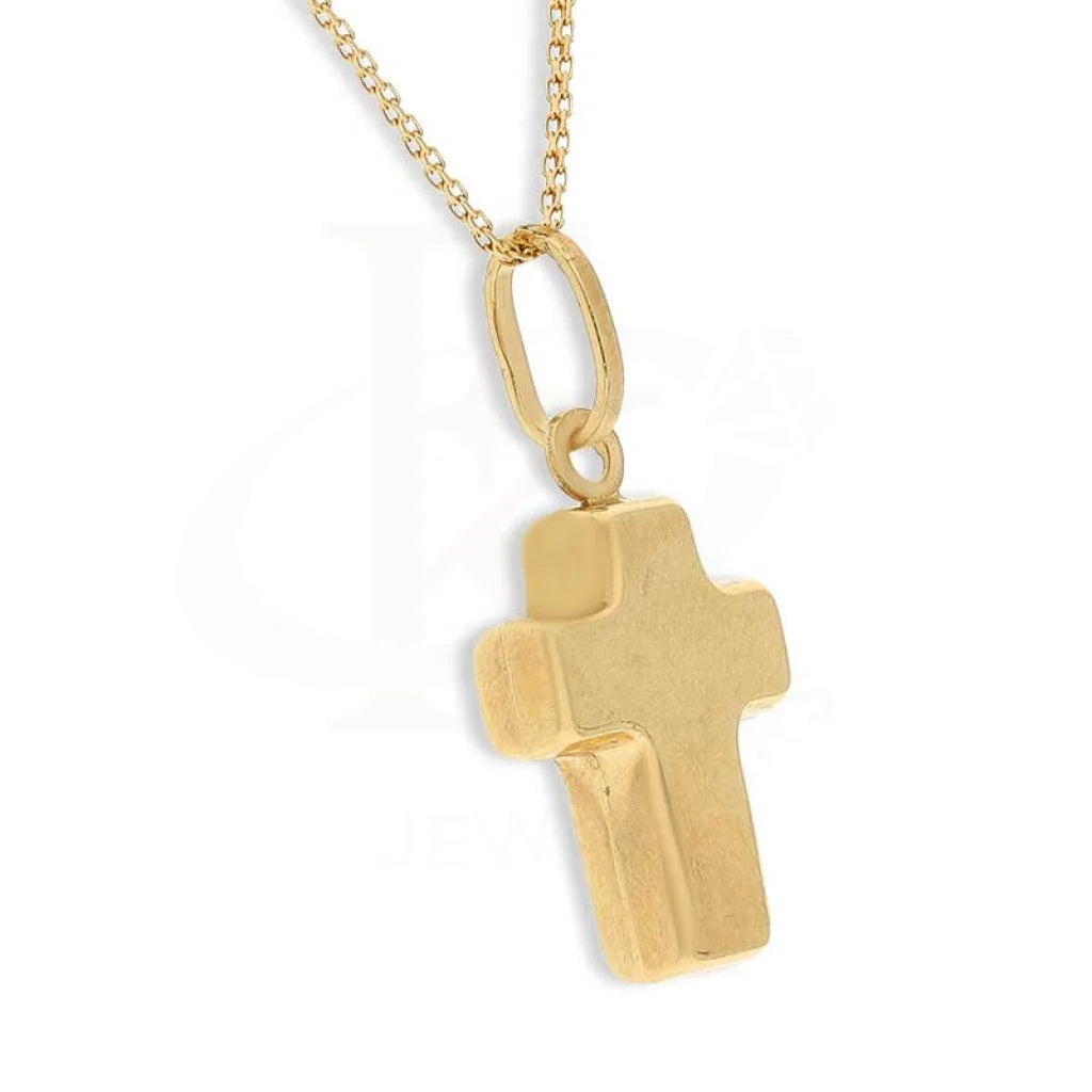 Gold Necklace (Chain With Cross Pendant) 18Kt - Fkjnkl18K2348 Necklaces