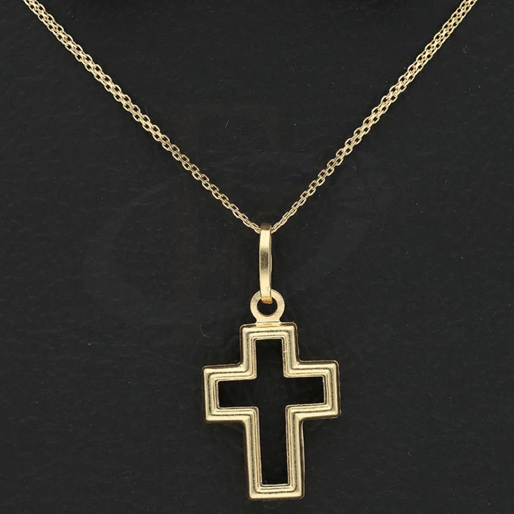 Gold Necklace (Chain With Cross Pendant) 18Kt - Fkjnkl18K2349 Necklaces