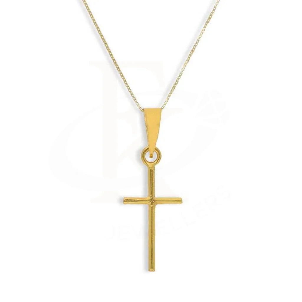 Gold Necklace (Chain With Cross Pendant) 18Kt - Fkjnkl18K3120 Necklaces