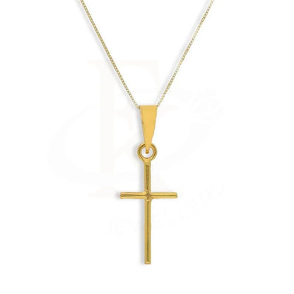 Gold Necklace (Chain With Cross Pendant) 18Kt - Fkjnkl18K3120 Necklaces