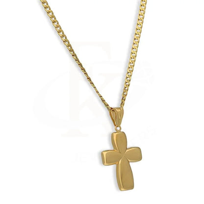 Gold Necklace (Chain With Cross Pendant) 18Kt - Fkjnkl18K3130 Necklaces