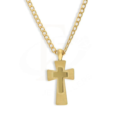 Gold Necklace (Chain With Cross Pendant) 18Kt - Fkjnkl18K3140 Necklaces