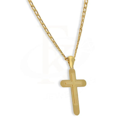 Gold Necklace (Chain With Cross Pendant) 18Kt - Fkjnkl18K3142 Necklaces