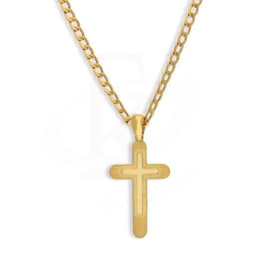 Gold Necklace (Chain With Cross Pendant) 18Kt - Fkjnkl18K3142 Necklaces