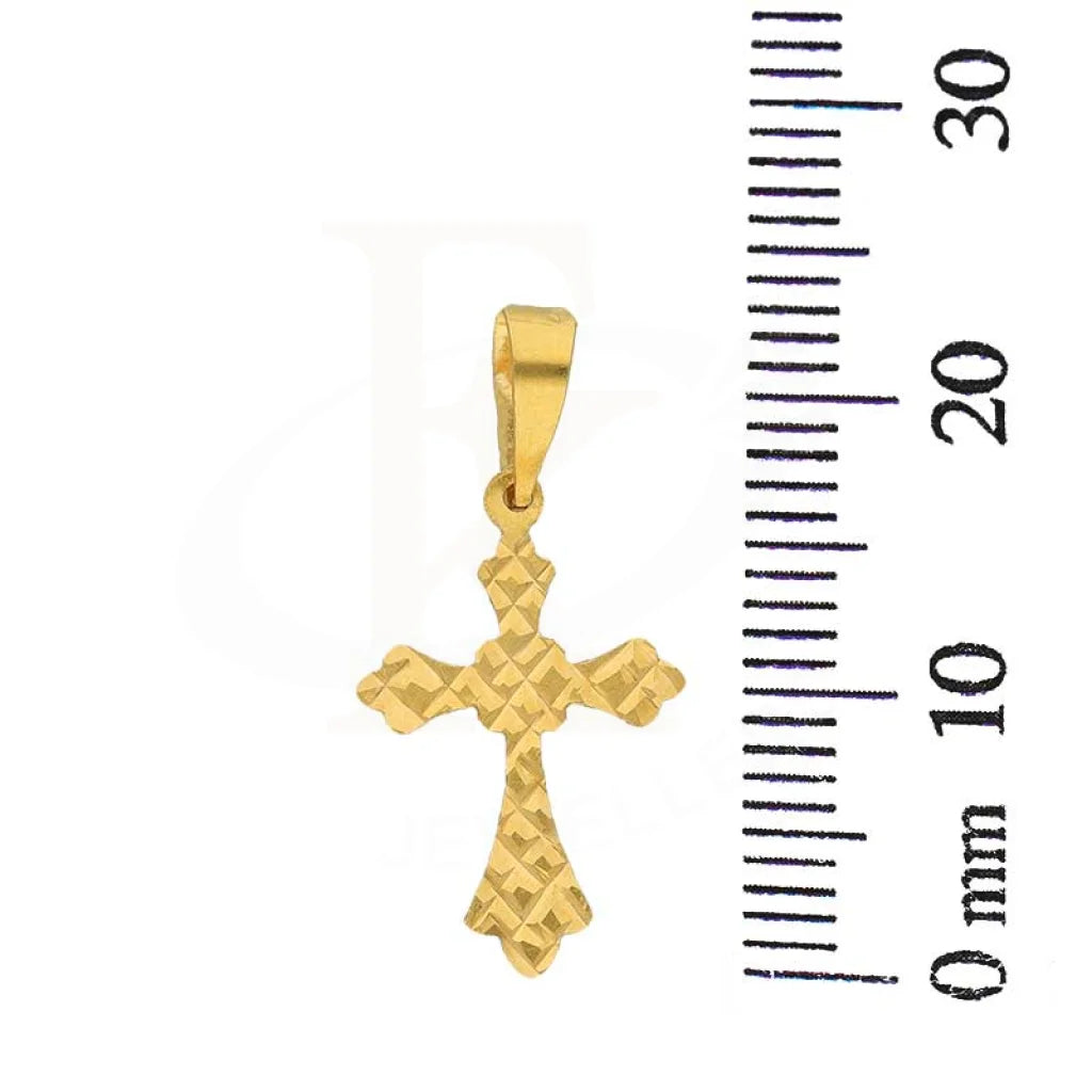 Gold Necklace (Chain With Cross Pendant) 18Kt - Fkjnkl18K3158 Necklaces