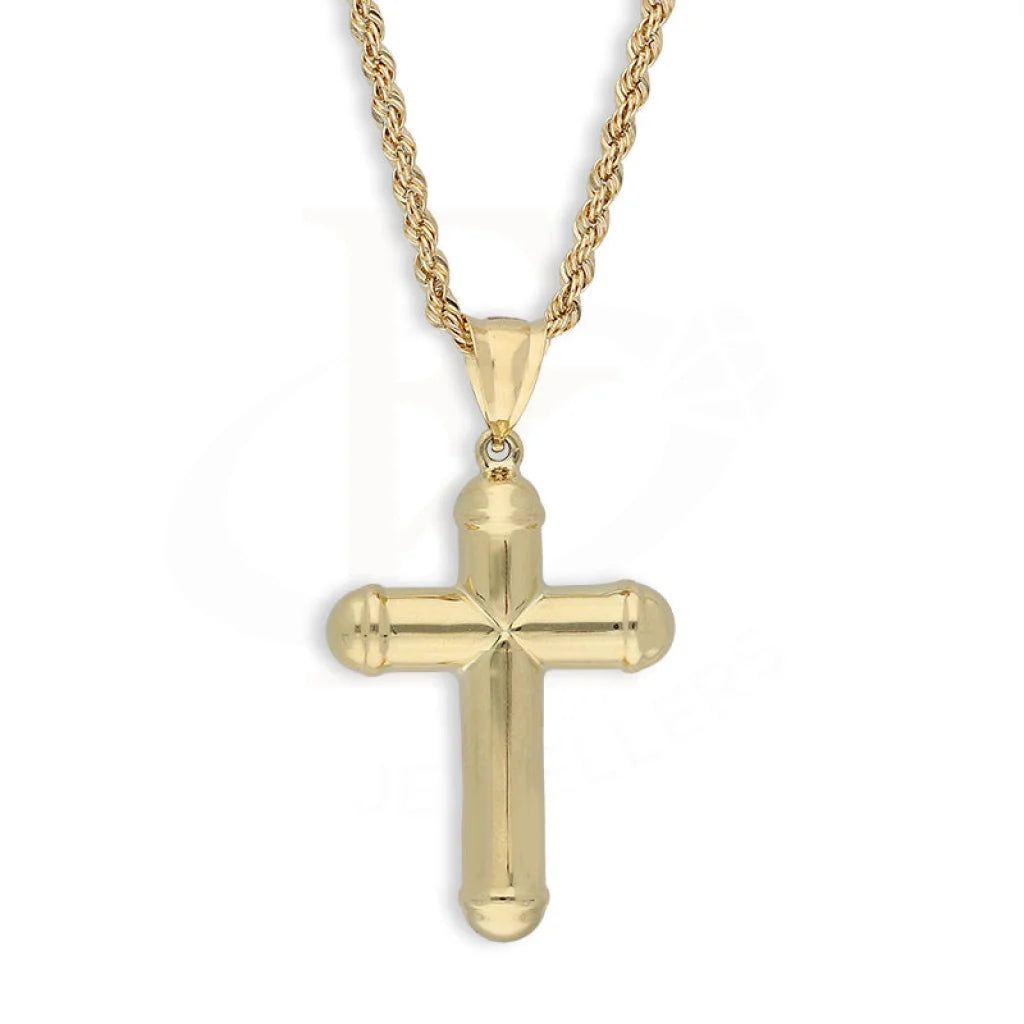 Gold Necklace (Chain With Cross Pendant) 18Kt - Fkjnkl18K5459 Necklaces