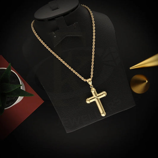 Gold Necklace (Chain With Cross Pendant) 18Kt - Fkjnkl18K5459 Necklaces