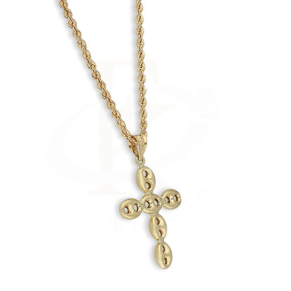 Gold Necklace (Chain With Cross Pendant) 18Kt - Fkjnkl18K5473 Necklaces