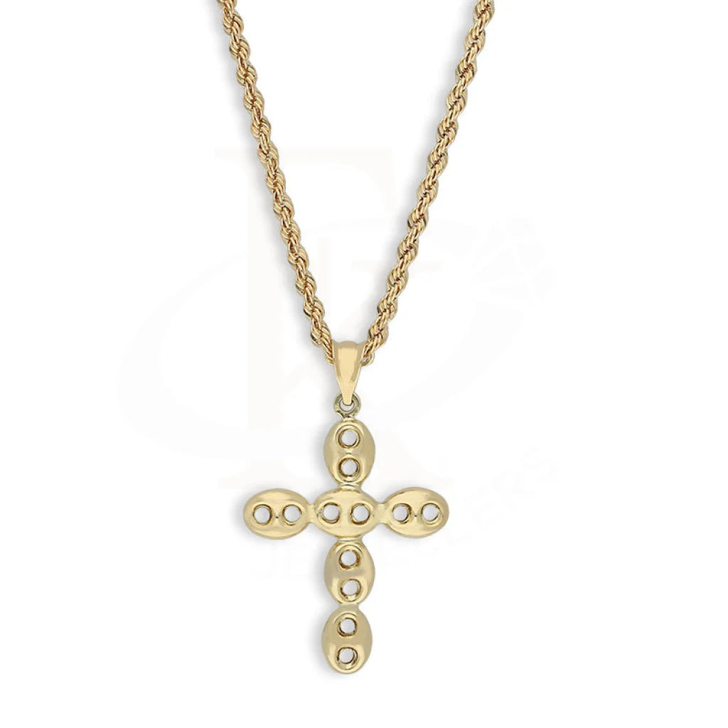 Gold Necklace (Chain With Cross Pendant) 18Kt - Fkjnkl18K5473 Necklaces