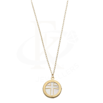 Gold Necklace (Chain With Cross Pendant) 18Kt - Fkjnkl18K7783 Necklaces