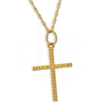 Gold Necklace (Chain With Cross Pendant) 22Kt - Fkjnkl22K2795 Necklaces